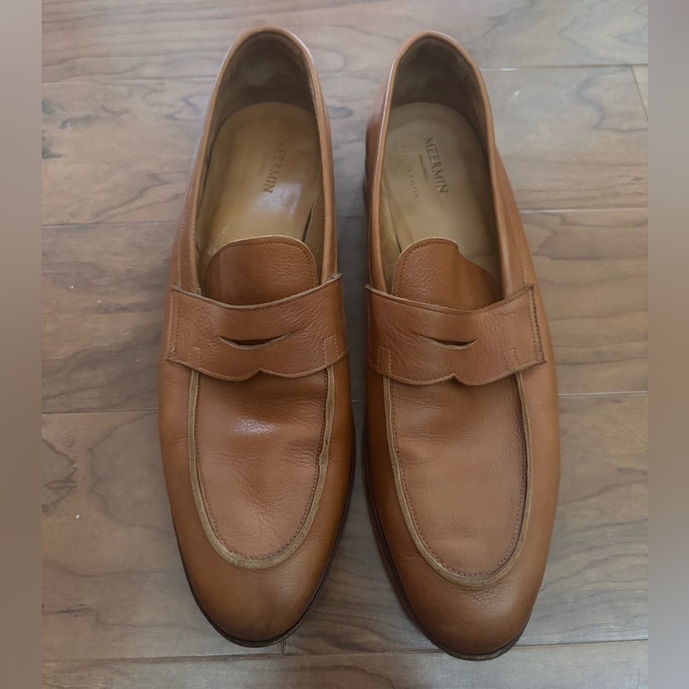 Meermin Tan Calf Loafers